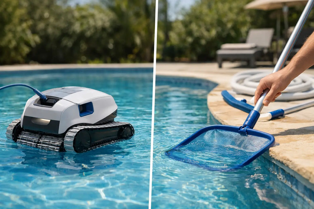 Robot piscine ou nettoyage manuel ?
