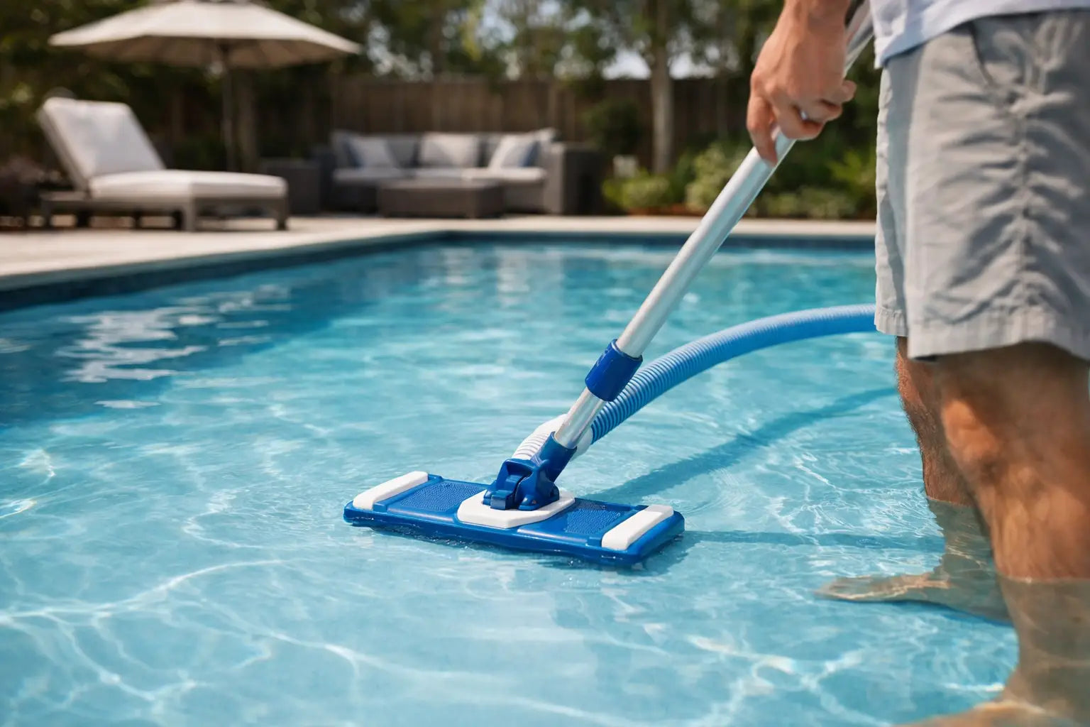 Comment nettoyer fond plat piscine facilement