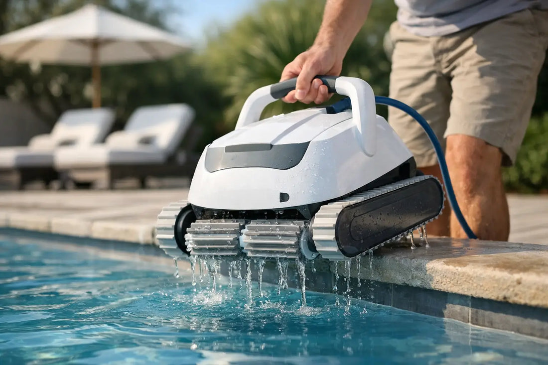 Robot piscine léger facile à sortir