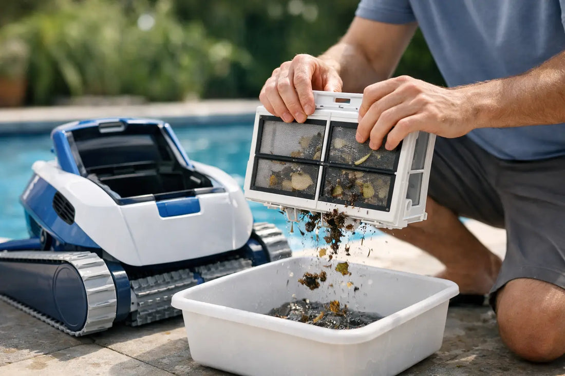 Comment vider le filtre robot piscine
