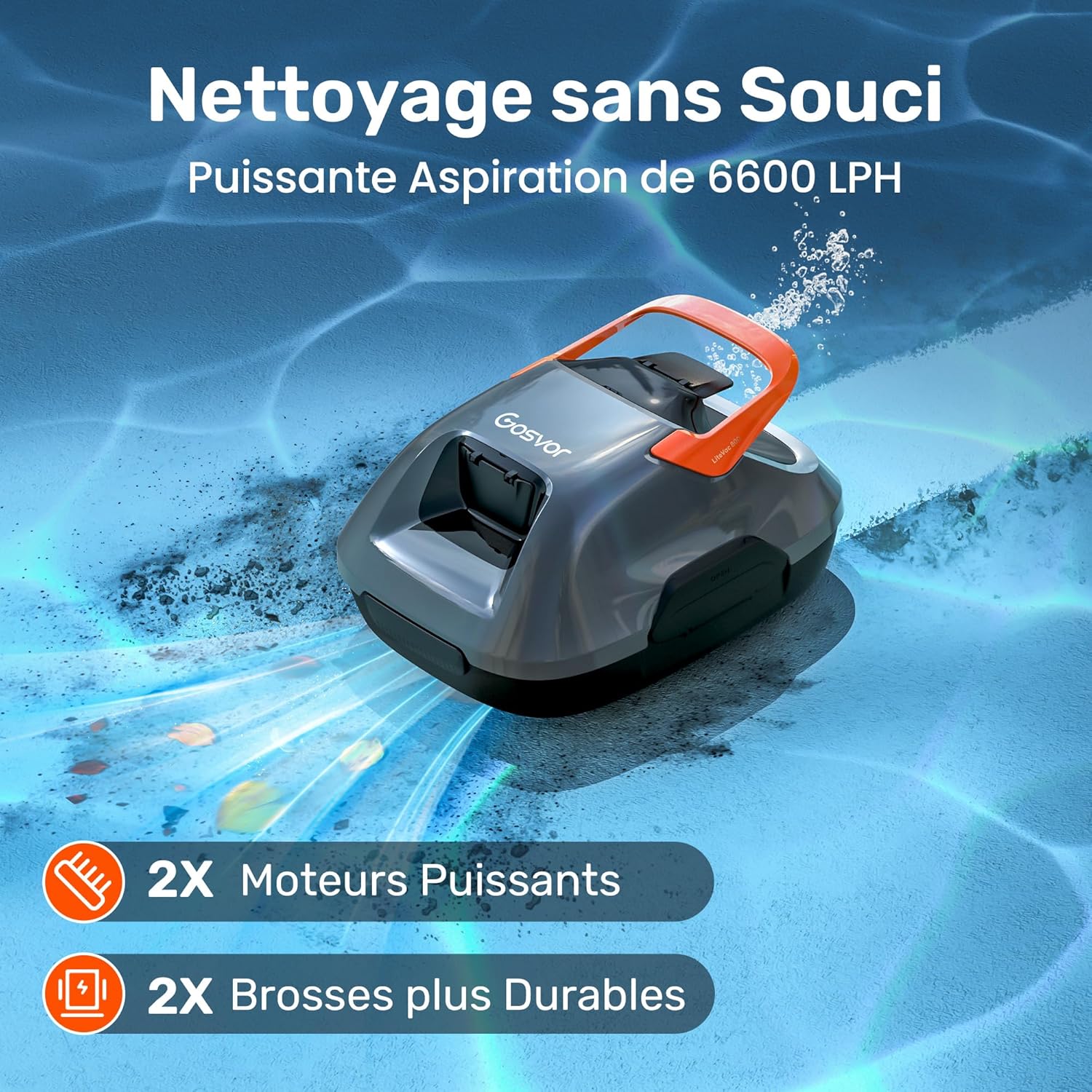Robot Piscine Sans Fil Gosvor™