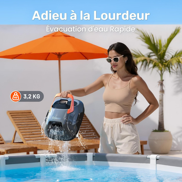 Seulement 3,2 kg — léger à sortir